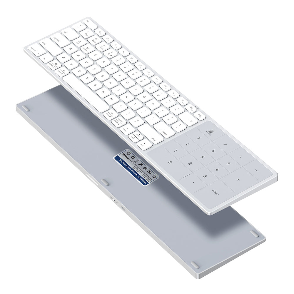Tastatura Wireless DUX DUCIS LK, BT / Wi-Fi, Alba