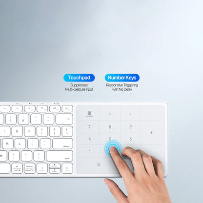 Tastatura Wireless DUX DUCIS LK, BT / Wi-Fi, Neagra