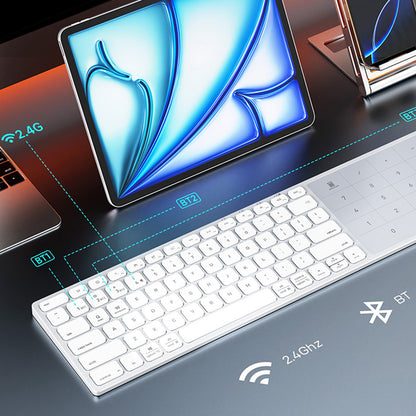 Tastatura Wireless DUX DUCIS LK, BT / Wi-Fi, Neagra