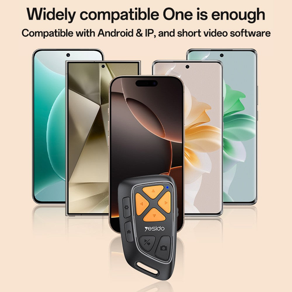 Telecomanda Bluetooth Multimedia Yesido SF25, Neagra