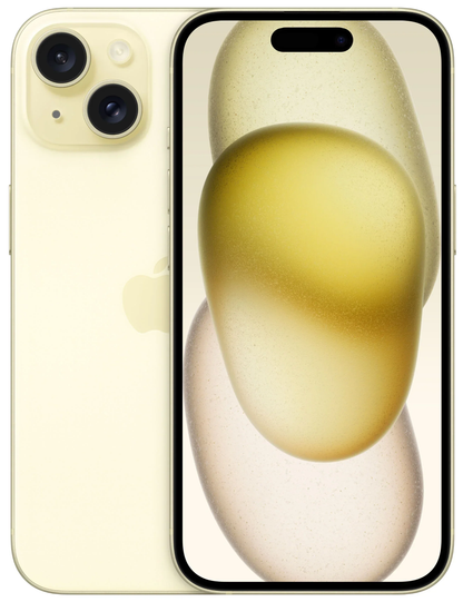 Telefon Mobil Apple iPhone 15, 128GB, Yellow MTP23ZD/A