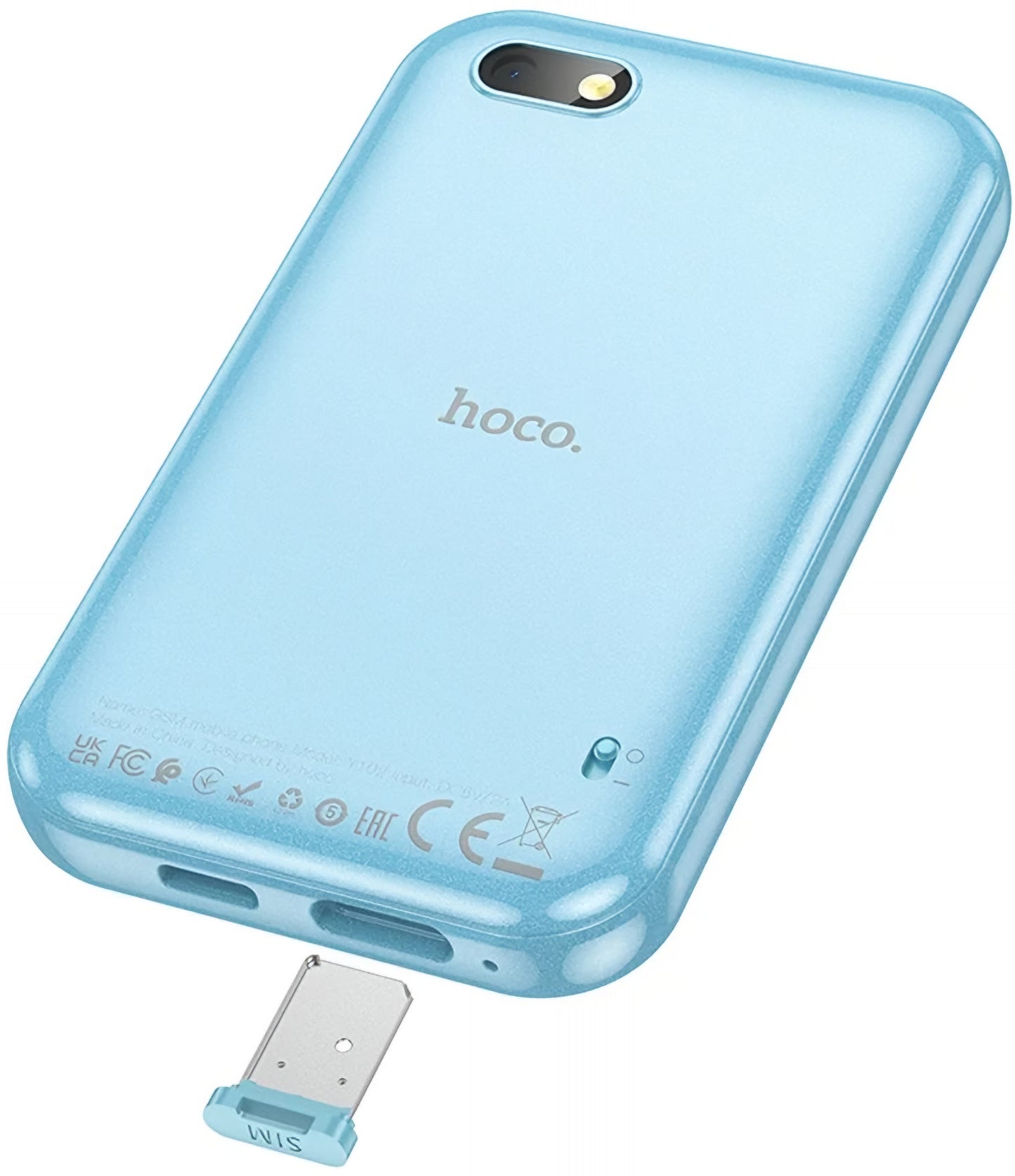 Telefon Mobil HOCO Y102 Kids, 2G, Afisaj 2.8inch, Albastru