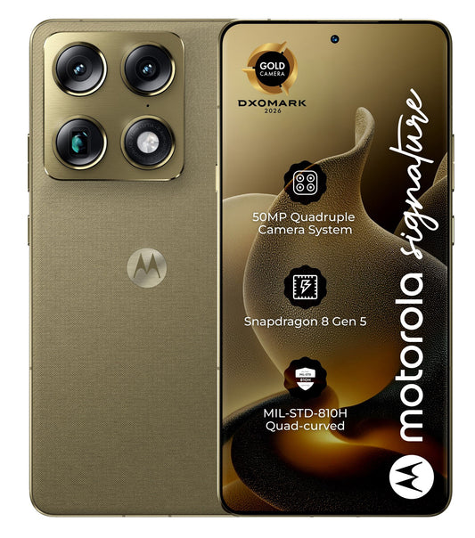 Telefon Mobil Motorola Signature 5G, 512GB, 16GB, Pantone Olive PBAB0003SE