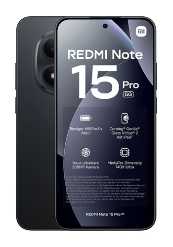 Telefon Mobil Xiaomi Redmi Note 15 Pro 5G, 512GB, 8GB, Black