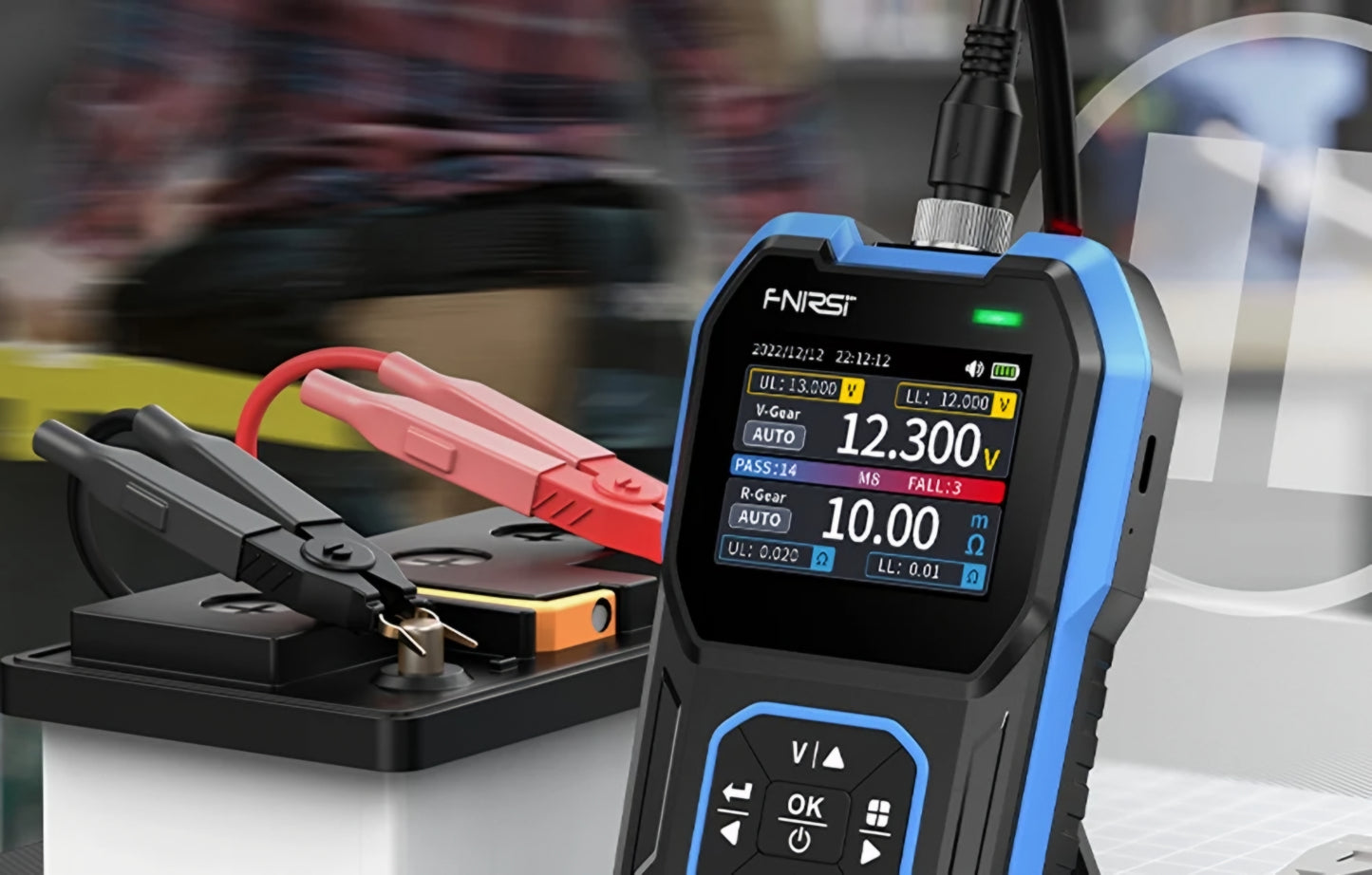Tester Service Fnirsi HRM-10 pentru masurare rezistenta interna tensiune baterie / acumulator