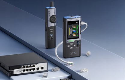 Tester Cablu Retea UTP Fnirsi LPM-10A, Negru
