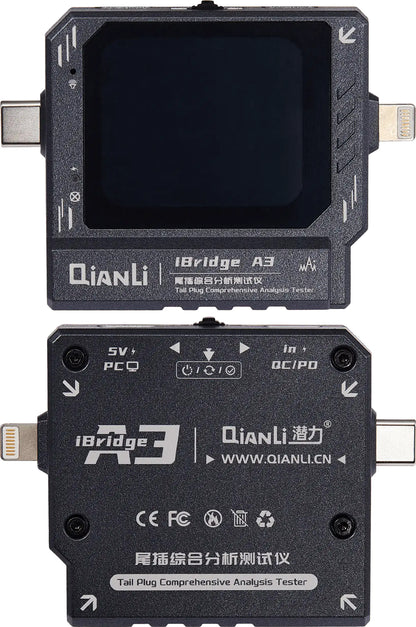 Tester Service QIANLI iBridge A3, Lightning (8Pini) / USB-C (24Pini)