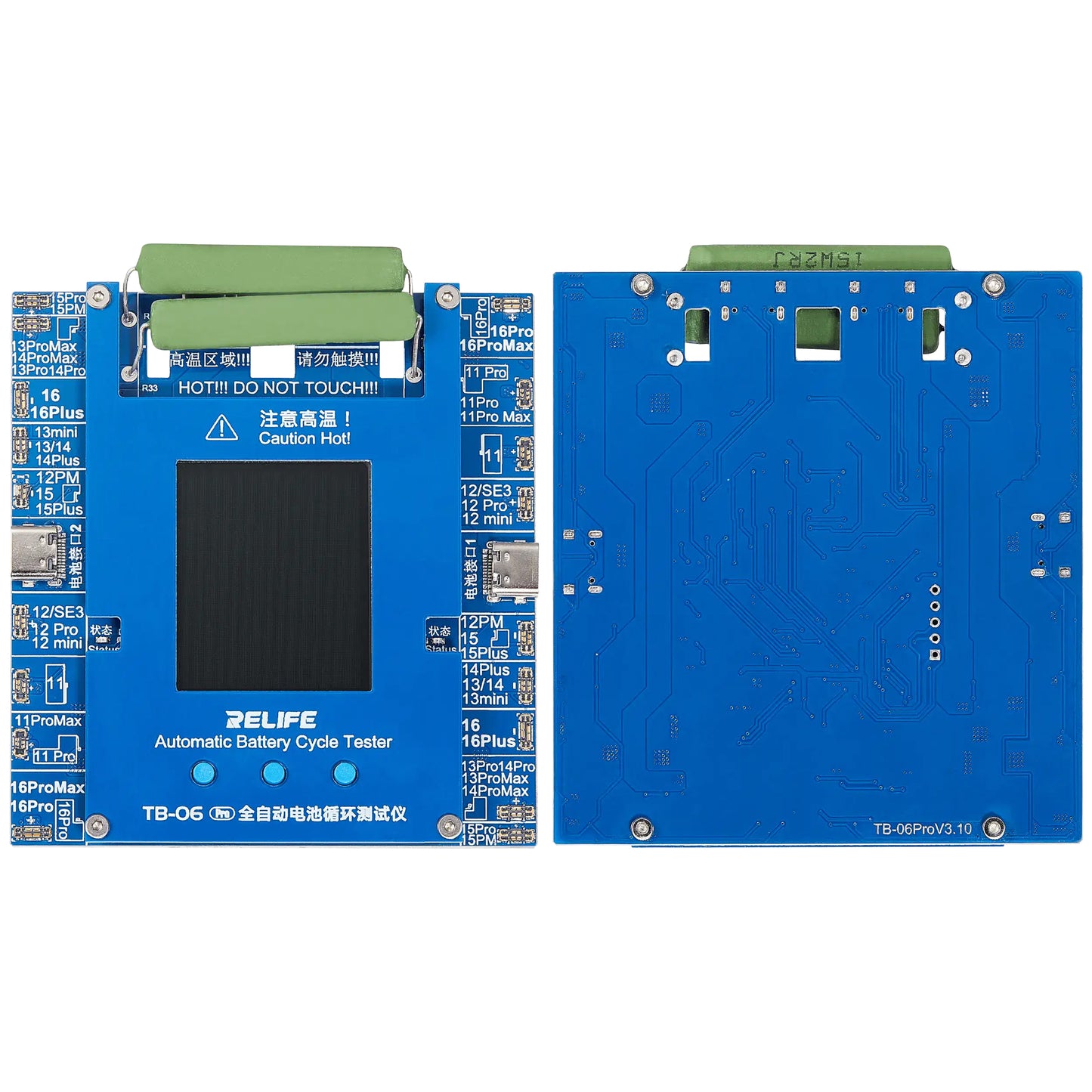 Tester Service Relife TB-06 Pro pentru verificare numar cicluri Acumulator Apple iPhone 11 - 16 Series