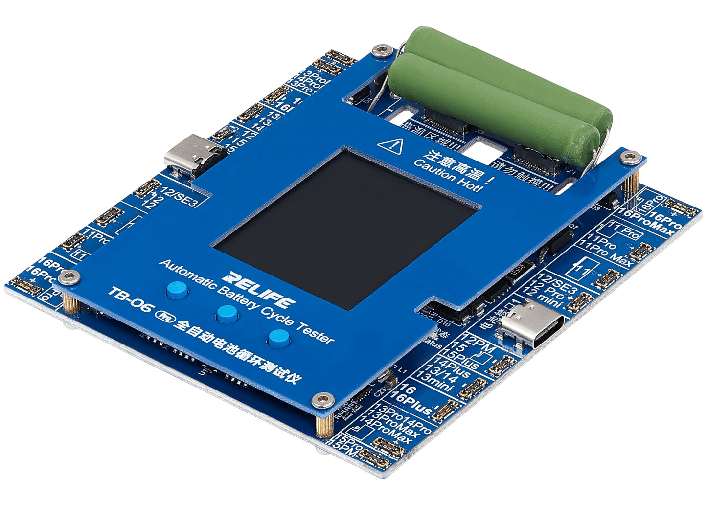 Tester Service Relife TB-06 Pro pentru verificare numar cicluri Acumulator Apple iPhone 11 - 16 Series