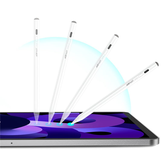 Touch Pen Acefast V2 pentru Apple iPad, Versiune Activ, Alb