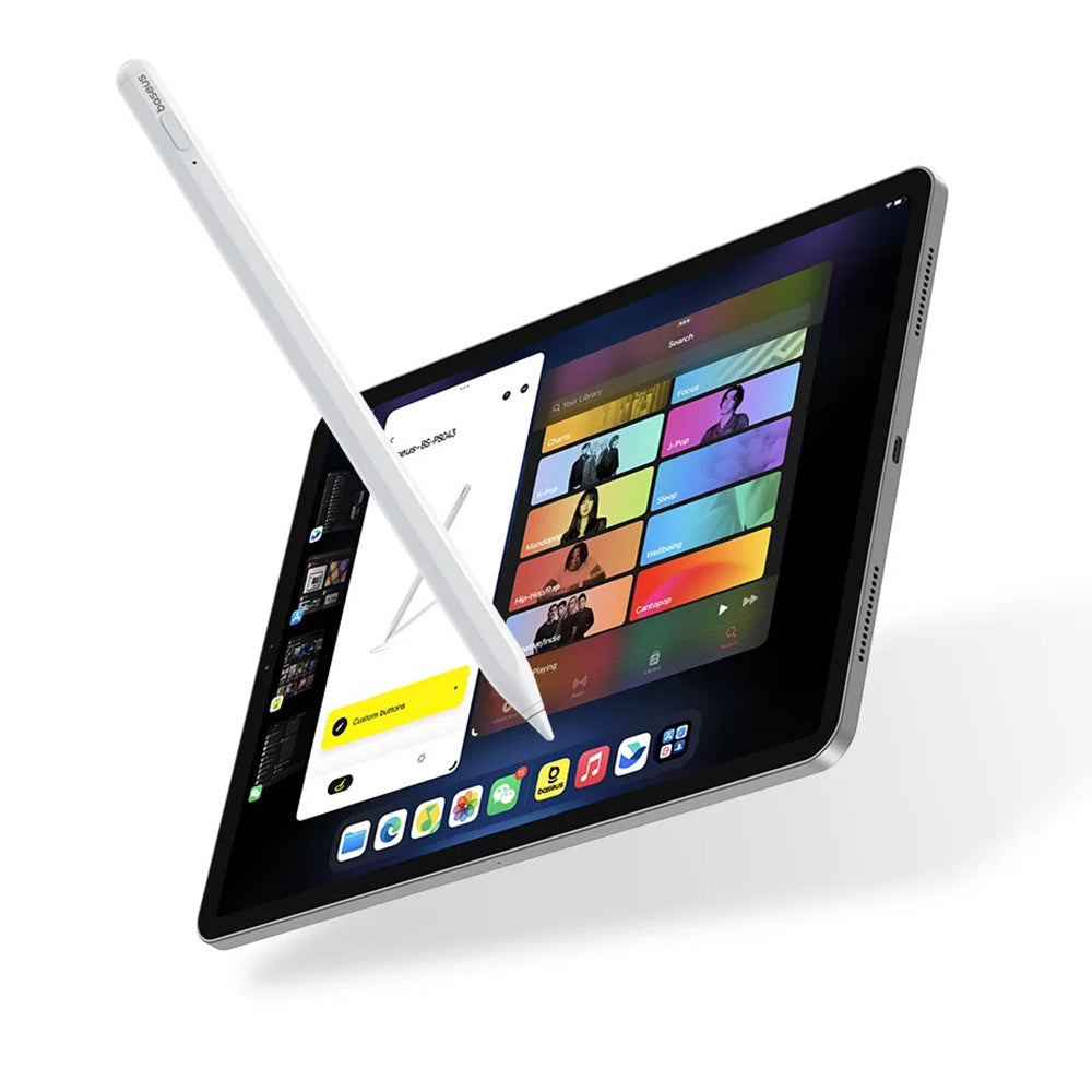Touch Pen Baseus Smooth Writing 2 Series pentru Apple iPad, Versiune Wireless Activ, Alb P80015802213-03
