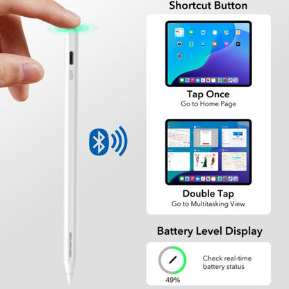 Touch Pen ESR Geo pentru Apple iPad, Versiune Activ, Alb