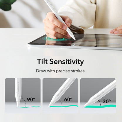 Touch Pen ESR Geo pentru Apple iPad, Versiune Activ, Alb