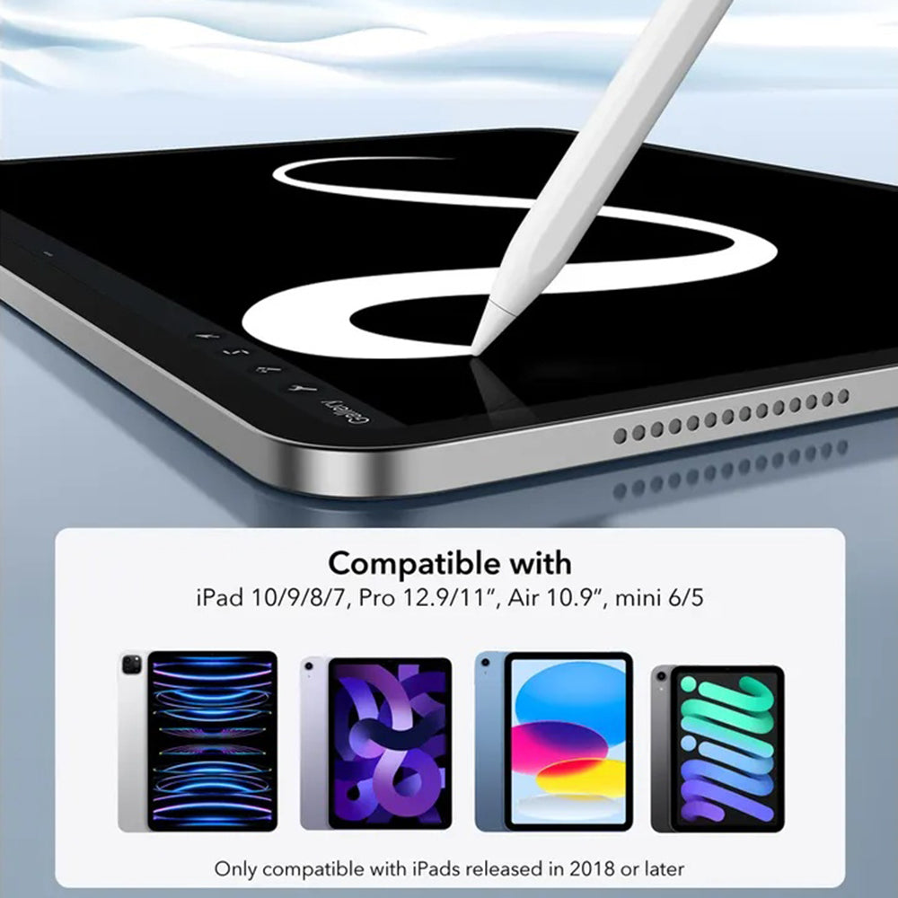 Touch Pen ESR pentru Apple iPad, Versiune Activ, Alb