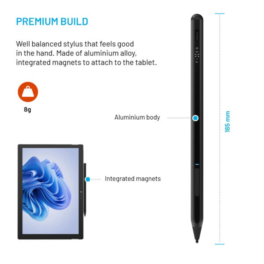 Touch Pen Fixed Graphite Active pentru Device-uri cu suport MPP, Negru