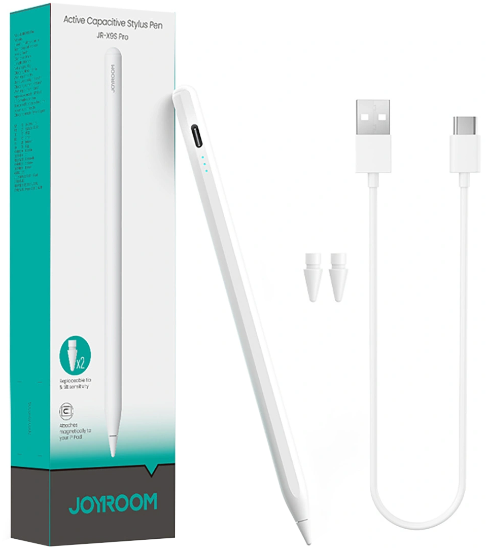 Touch Pen Joyroom JR-X9S Pro pentru Apple iPad, Versiune Activ, Alb