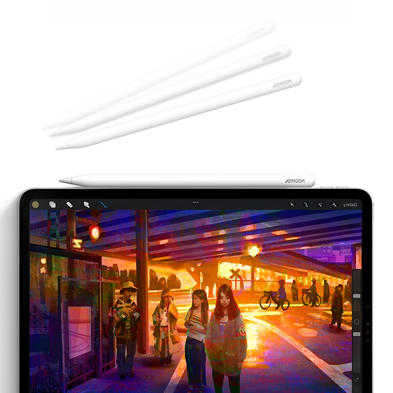 Touch Pen Joyroom JR-X9S Pro pentru Apple iPad, Versiune Activ, Alb