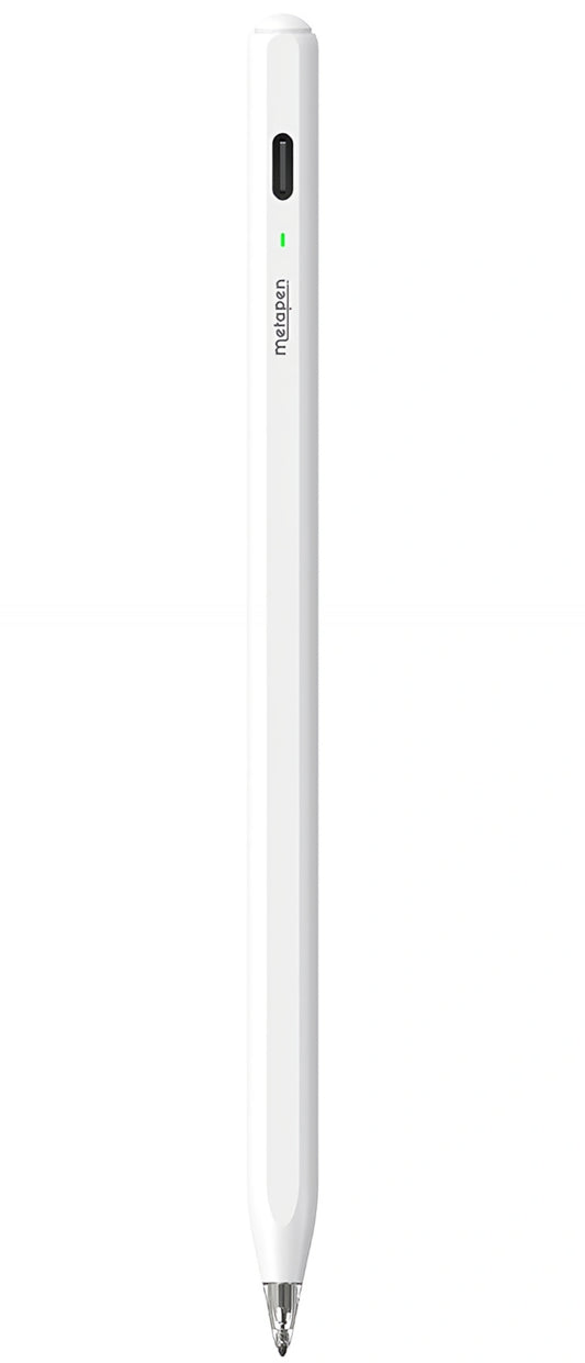 Touch Pen Metapen Air8 Pro pentru Apple iPad, Versiune Activ, Alb ME-APP172