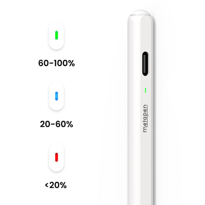 Touch Pen Metapen Air8 Pro pentru Apple iPad, Versiune Activ, Alb ME-APP172