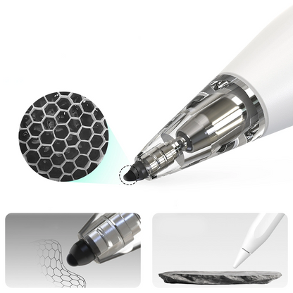 Touch Pen Metapen Air8 Pro pentru Apple iPad, Versiune Activ, Alb ME-APP172