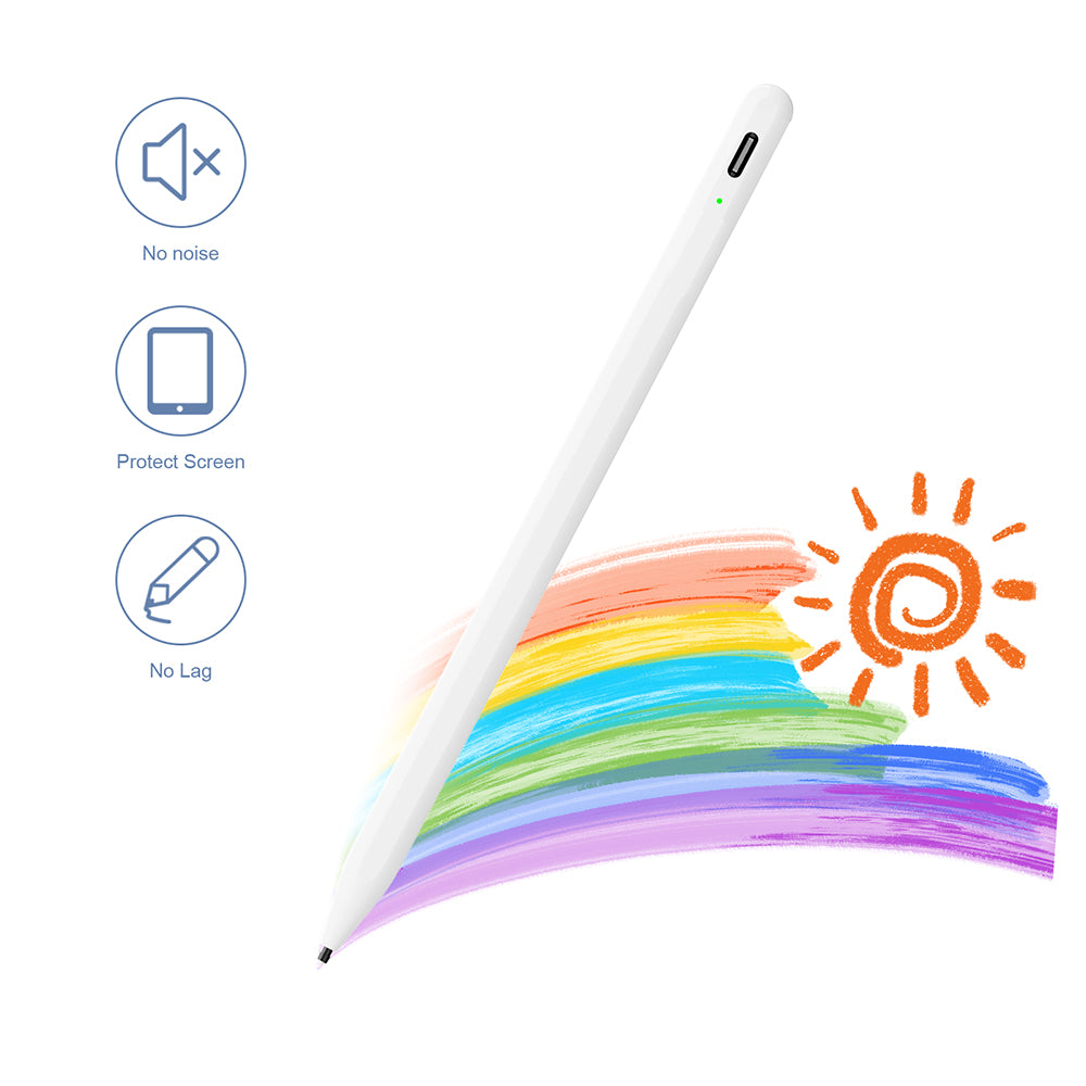 Touch Pen Techsuit A580S pentru Apple iPad, Versiune Activ, Alb