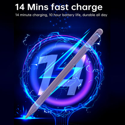 Touch Pen Techsuit AC10SH pentru Apple iPad, Versiune Activ, Alb