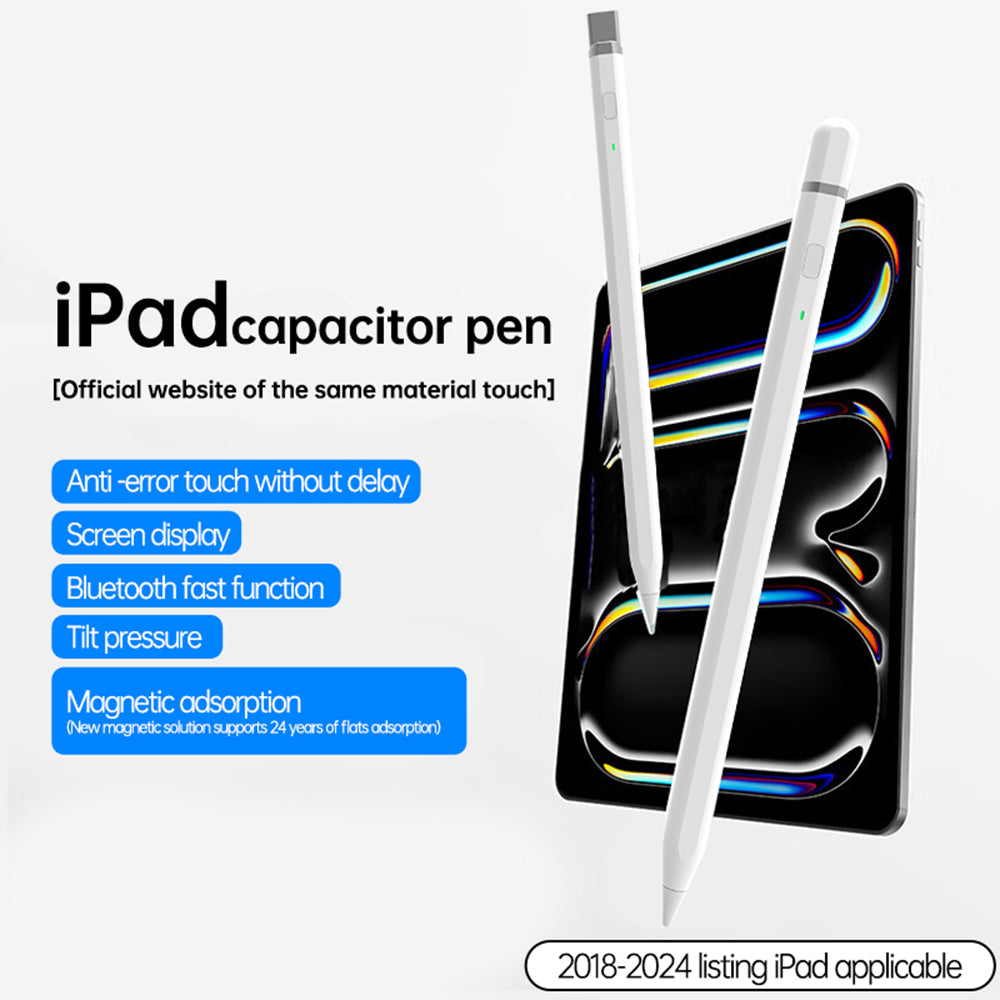 Touch Pen Techsuit AP01 Pro pentru Apple iPad, Versiune Activ, Alb