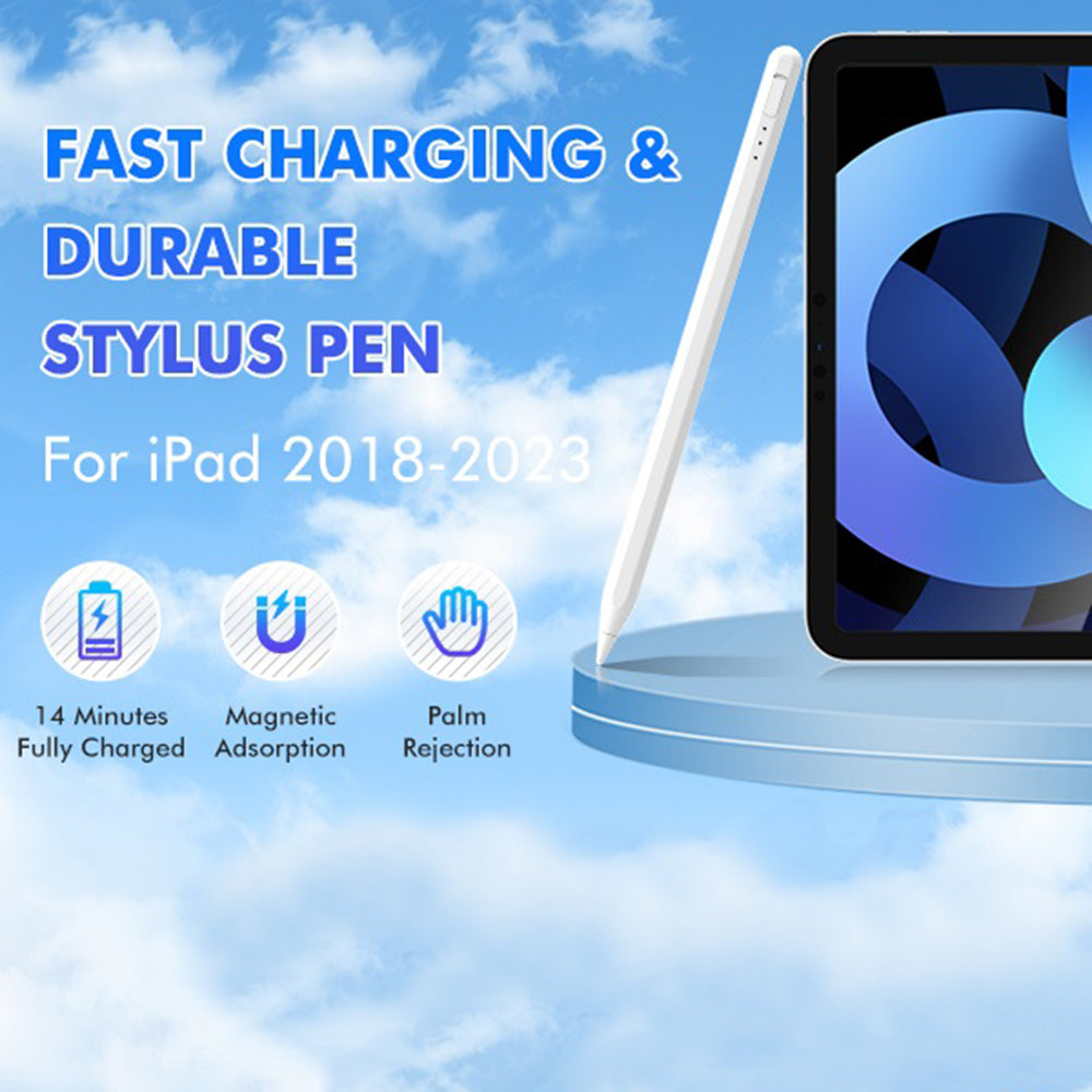 Touch Pen Techsuit AX10-T pentru Apple iPad, Versiune Activ, Alb