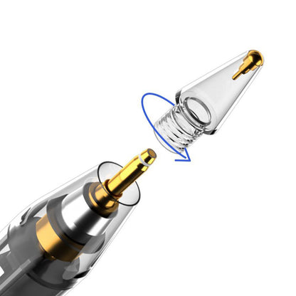 Touch Pen Techsuit C10 Pro pentru Apple iPad, Versiune Activ, Transparent Negru