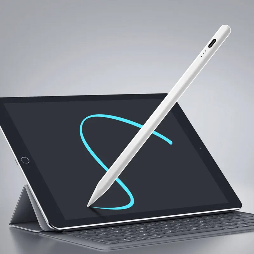 Touch Pen Techsuit JA04 pentru Apple iPad, Versiune Activ, Alb