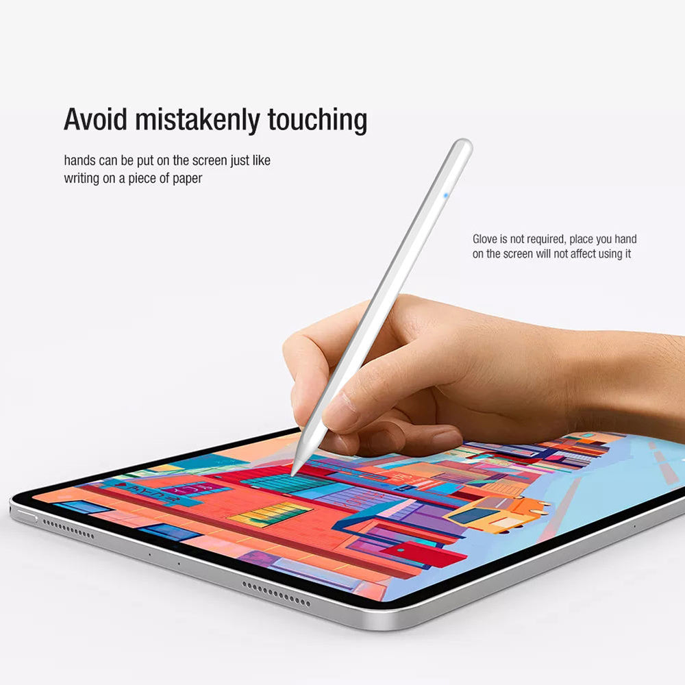 Touch Pen Techsuit M2 pentru Apple iPad, Versiune Activ, Alb