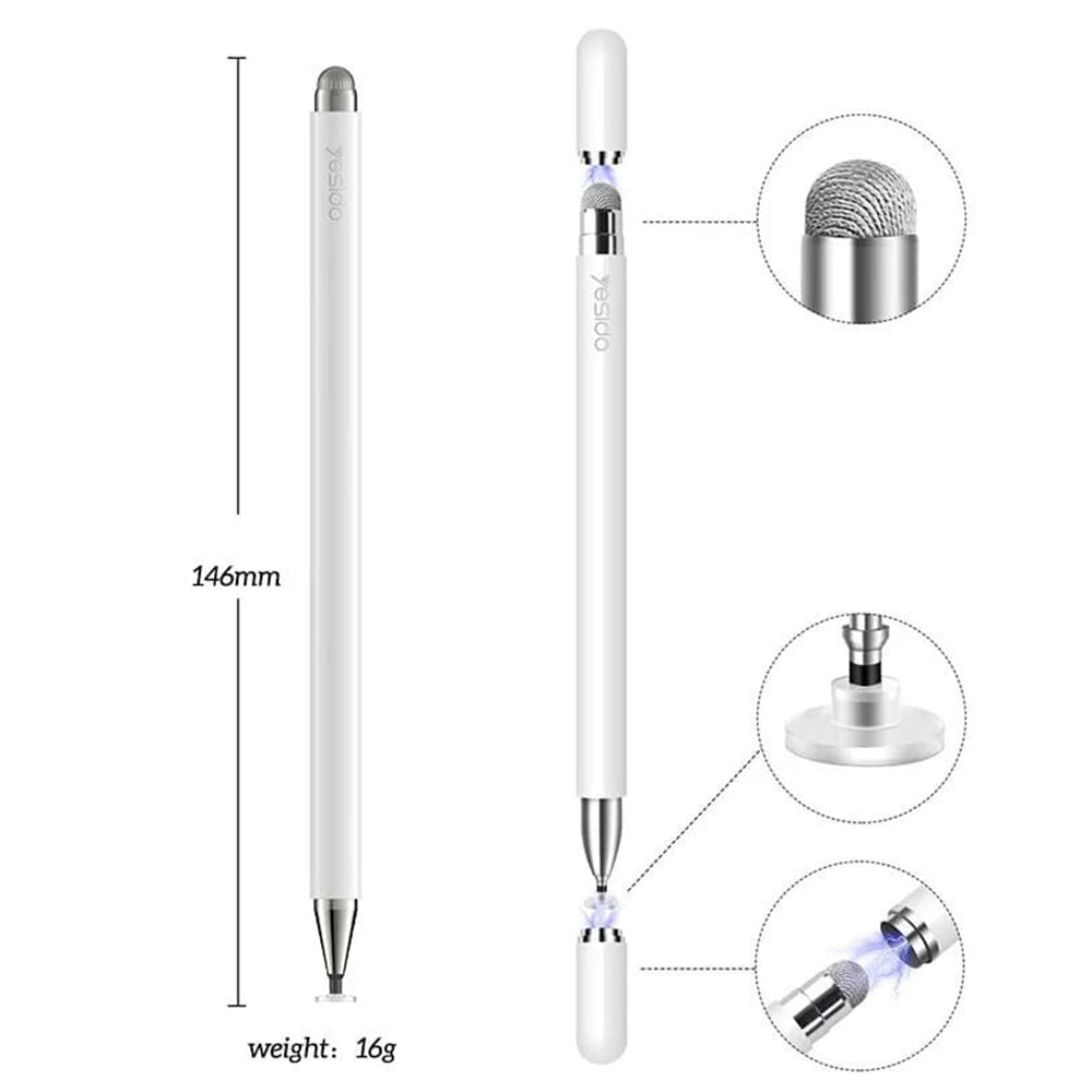 Touch Pen Yesido ST02, Alb