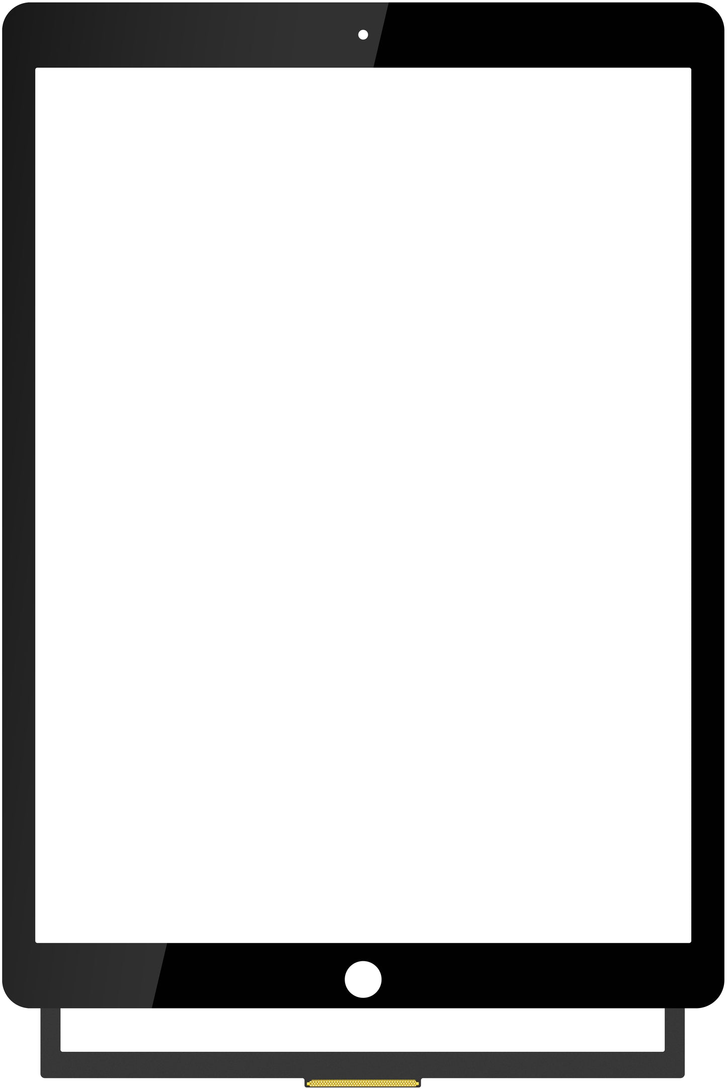Touchscreen Forward Guard OCA pentru Apple iPad Pro 12.9 (2017), Negru
