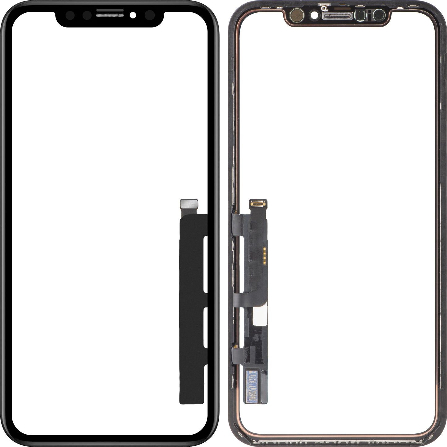 Touchscreen Forward Guard OCA pentru Apple iPhone XR, Versiune IC, Negru