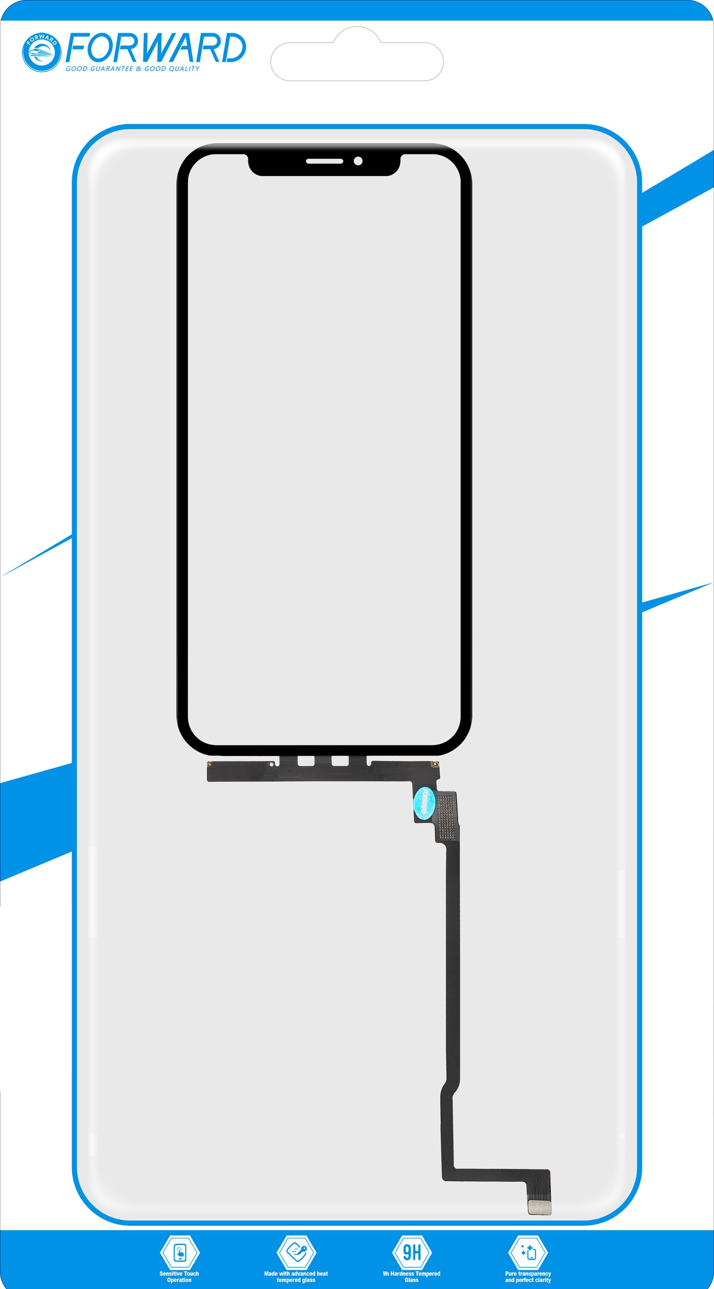 Touchscreen Forward Guard OCA pentru Apple iPhone 11 Pro Max, Negru