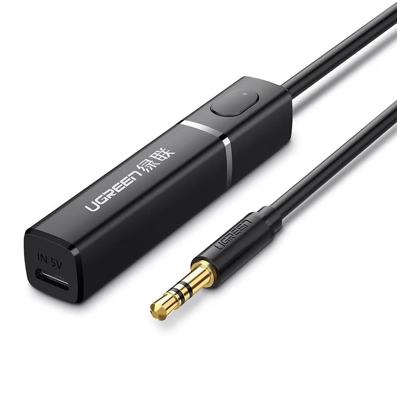 Transmitator Bluetooth UGREEN CM107, AUX, Negru