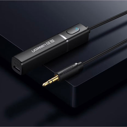 Transmitator Bluetooth UGREEN CM107, AUX, Negru