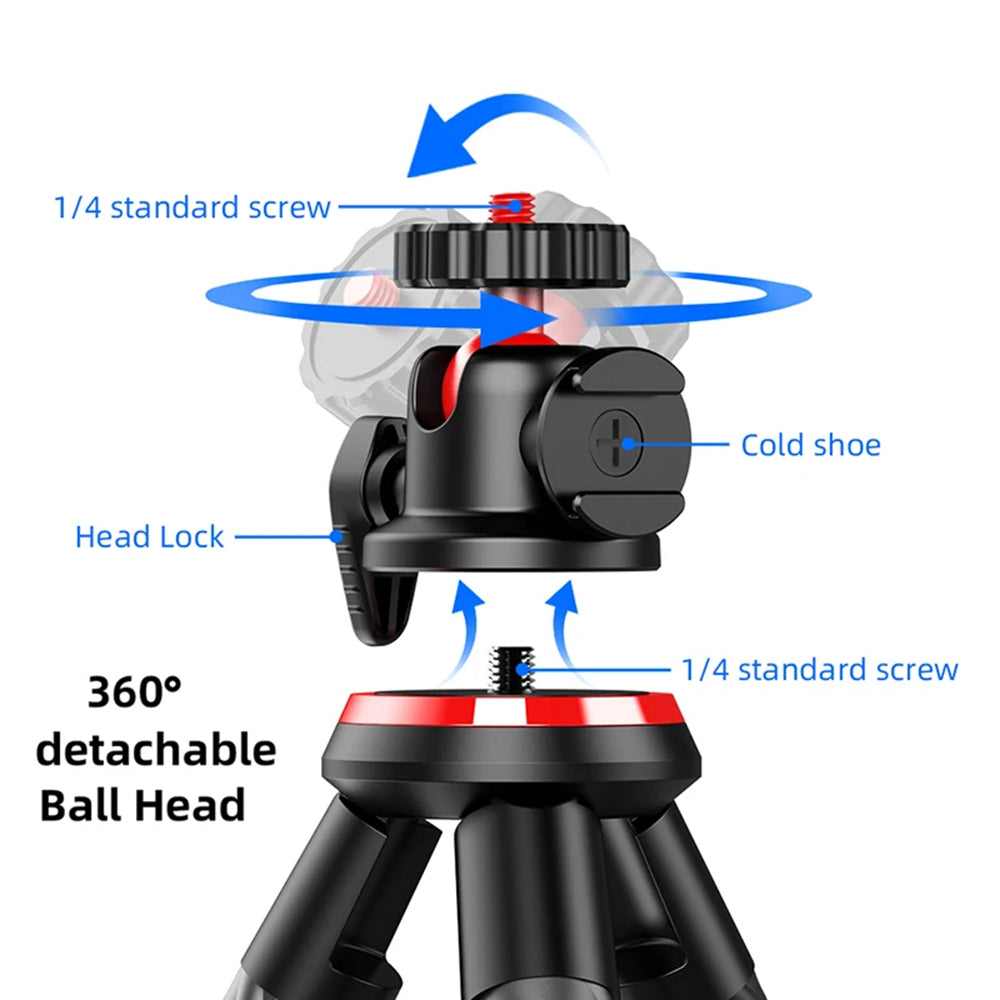 Trepied 1/4inch Techsuit C02, Negru