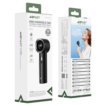 Ventilator Portabil Acefast YF1, Negru
