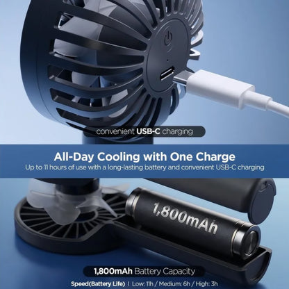 Ventilator Portabil Spigen A905, Negru AHP10454