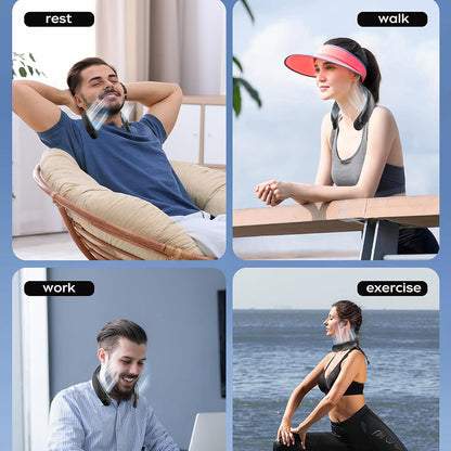 Ventilator Portabil Techsuit S8, Negru
