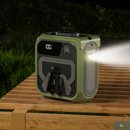 Ventilator Portabil Techsuit Z13 cu baterie externa 10000mAh, Portocaliu