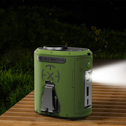 Ventilator Portabil Techsuit Z14 cu baterie externa 5000mAh, Portocaliu