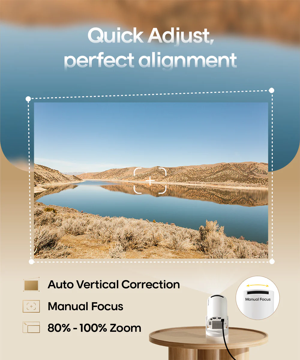 Videoproiector Magcubic HY300 Pro, 720P, 200ANSI, Alb