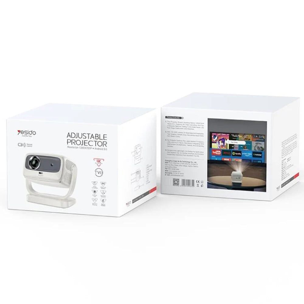Videoproiector Yesido TV13, 720P, 190ANSI, Alb