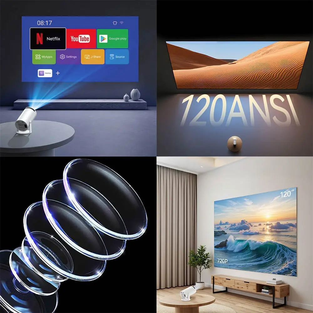 Videoproiector Yesido TV14, 720P, 120ANSI, Alb