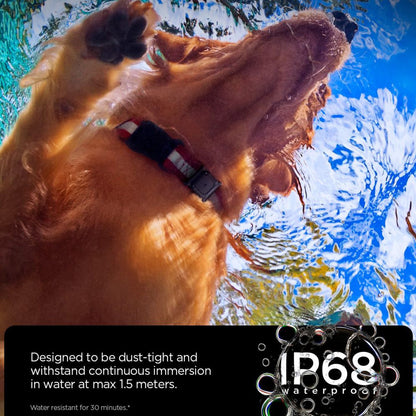 Zgarda Animal Companie cu Suport Spigen Tough Armor pentru Apple AirTag, Neagra